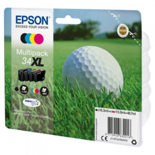 EPSON Multipack 4-colours 34XL DURABrite Ultra Ink , Epson , EPSC13T34764010 , 8715946632216